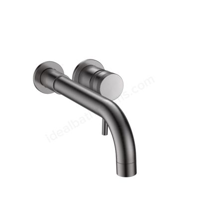 Scudo Core Wall Mounted 1 Handle Basin Mixer - Gunmetal