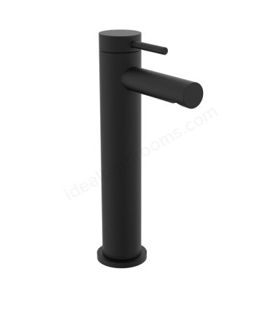 Tavistock Anthem Tall Basin Mixer  With Click Waste Black