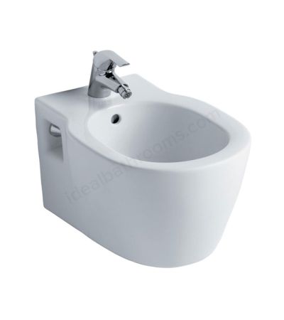Ideal Standard CONCEPT Wall Hung Bidet 1 Tap Hole White