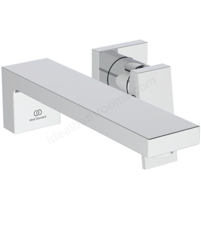 Atelier Extra single lever wall mounted basin mixer with 230mm spout; chrome