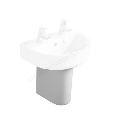 Ideal Standard CONCEPT Small Semi Pedestal for 400mm 450mm 500mm Basins White