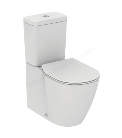 Ideal Standard Concept Close Coupled Back To Wall WC Pan w Aquablade Horizontal Outlet White