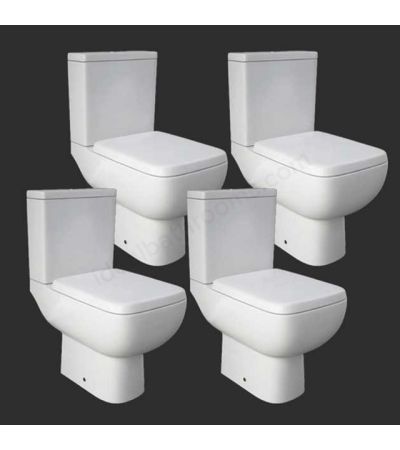 RAK Series 600 full access WC pack with soft-close seat x4