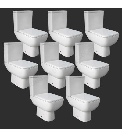 RAK Series 600 full access WC pack with slim seat x8