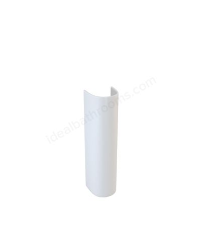 Swan Willen Round 680mm x 185mm Full Pedestal White