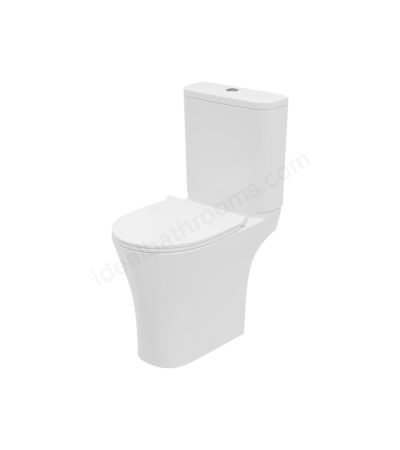 Swan Willen Rimless Comfort Height Close Coupled Open Back WC Pan White