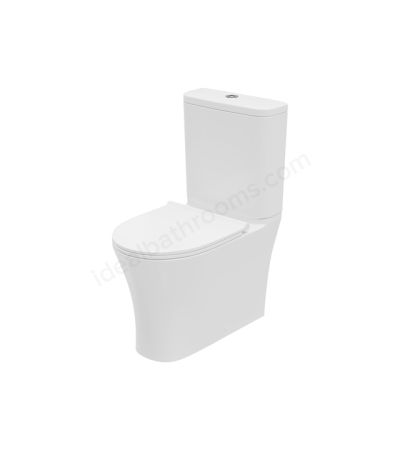 Swan Willen Rimless 400mm x 600mm x 355mm Close Coupled Closed Back WC Pan White