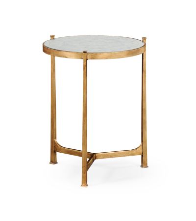 Jonathan Charles Round Side Table - Gold