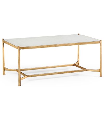 Jonathan Charles Rectangular Coffee Table - Gold