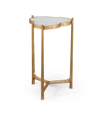 Jonathan Charles Circular Lamp Table - Gold