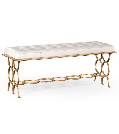 Jonathan Charles Circles Bench - Gold