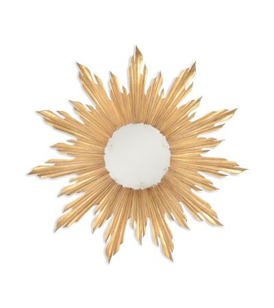 Small Gilded Sunburst Mirror - Gilded Finish