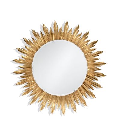 Large Gilded Sunburst Mirror - Gold Leaf