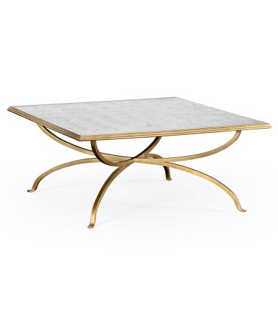 Jonathan Charles Square Coffee Table - Gold