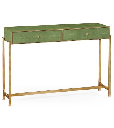 Jonathan Charles Shagreen Console Table - Gold