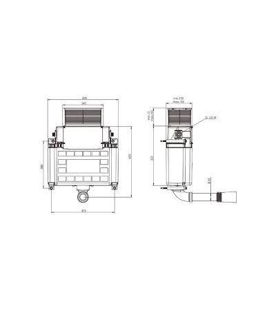 Saneux 530mm Cistern