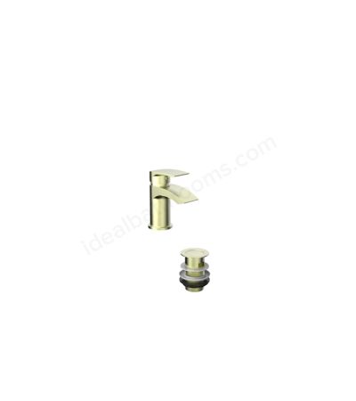 Harper & Brooke Tudor PVD Coated Mono Mixer PopUp-Br Brass