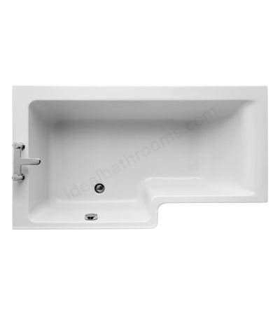 Ideal Standard Concept 1500mm Square Shower Bath Left Handed 0 Tap Holes White