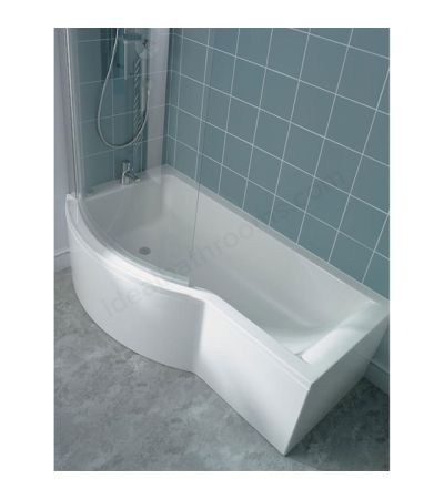 Ideal Standard Concept Bath Screen Silver Clear