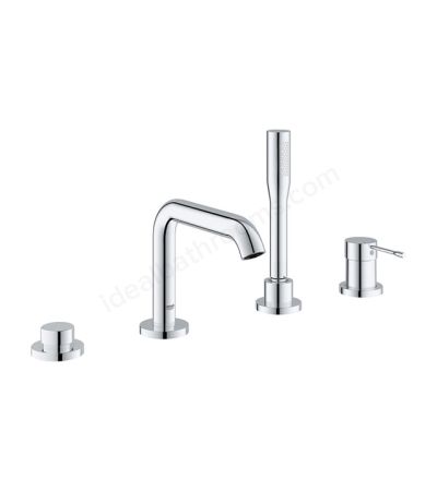 Grohe Essence New 4 Tap Holes Single Lever Bath Combination - Chrome