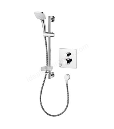 Ideal Standard CONCEPT Easybox Slim Built-in Thermostatic Shower Mixer Pack Square Cube M3 Kit Chrome