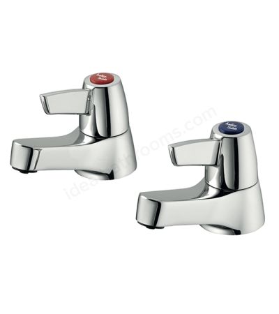 Armitage Shanks Sandringham 21 Basin Pillar Taps With Lever Handles (Pair)