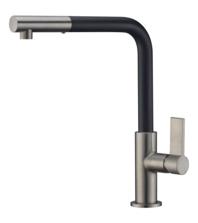 Auriga S/Lever Pull Out Brushed Nickel/Black