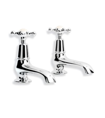 Lefroy Brooks CH 8030 Connaught Long Nose Basin Pillar Taps (1 pair)