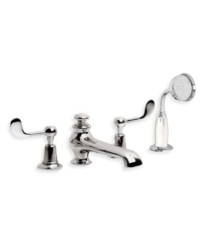 Lefroy Brooks CL 1250 Connaught Four Hole Bath Set with Diverter and Pull-out Hand Shower