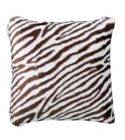 Nobilis 'Zebre' Fur Cushion 