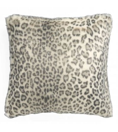 Nobilis 'Leopard Des Neiges' Fur Cushion 