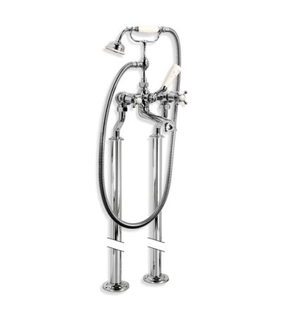 Lefroy Brooks EXT/CH 1144 Connaught Bath Shower Mixer (3/4") with Standpipes and Extended Cranked Legs