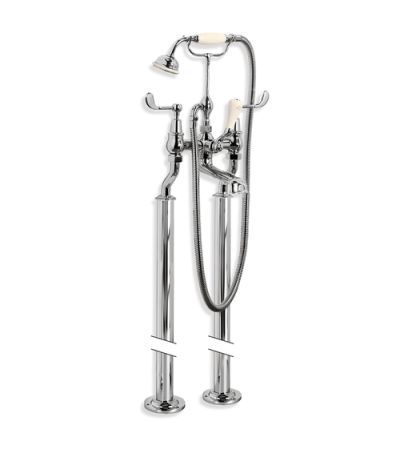 Lefroy Brooks EXT/CL 1144 Connaught Lever Bath Shower Mixer (3/4") with Standpipes and Extended Cranked Legs