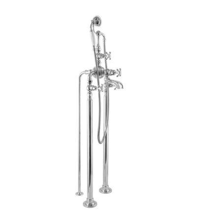 Lefroy Brooks FH 1148 La Chapelle Wall Mounted Bath Shower Mixer with Standpipes