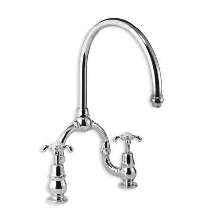 Lefroy Brooks FH 1530 La Chapelle Kitchen Bridge Mixer Deck Mounted