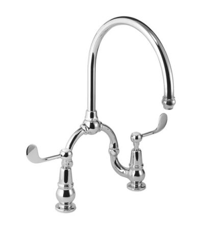 Lefroy Brooks FL 1530 La Chapelle Kitchen Bridge Mixer Deck Mounted