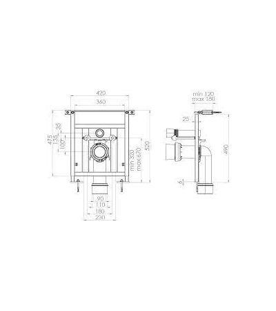 Saneux Universal Toilet Frame