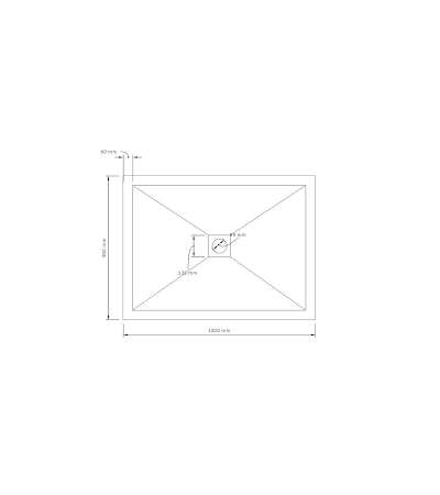 Saneux H25 Rectangular Shower Tray