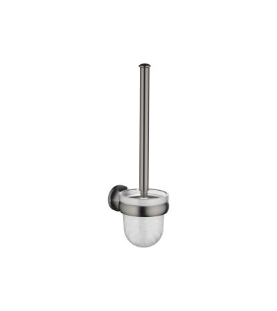 Dornbracht -MADISON Toilet brush set wall model - Brushed Dark Platinum Brushed Dark Platinum