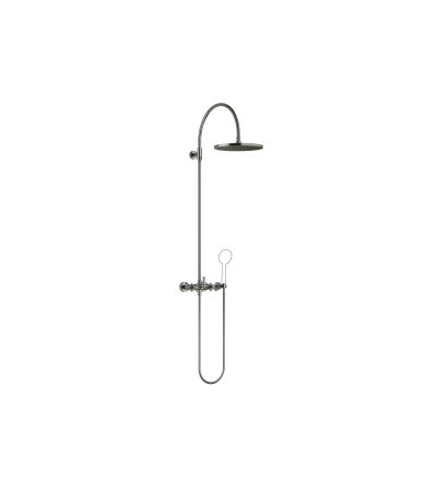 Dornbracht -TARA Showerpipe with shower mixer without hand shower 300 mm - Dark Chrome Dark Chrome