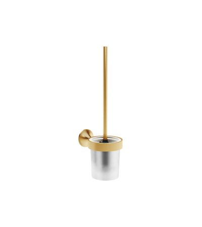 Dornbracht -VAIA Toilet brush set wall model - Brushed Durabrass (23kt Gold) Brushed Durabrass (23kt Gold)