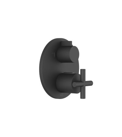 Dornbracht - TARA Concealed thermostat with two function volume control - Matte Black 