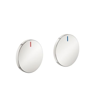 Dornbracht -CYO Handle insert set red & blue - Platinum Platinum
