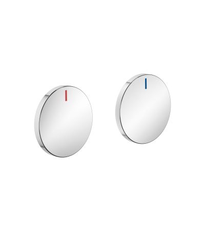 Dornbracht -CYO Handle insert set red & blue - Chrome Chrome