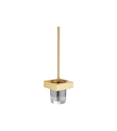 Dornbracht -Toilet brush set wall model - Brushed Durabrass (23kt Gold) Brushed Durabrass (23kt Gold)