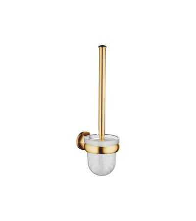 Dornbracht -MADISON Toilet brush set wall model - Brushed Durabrass (23kt Gold) Brushed Durabrass (23kt Gold)