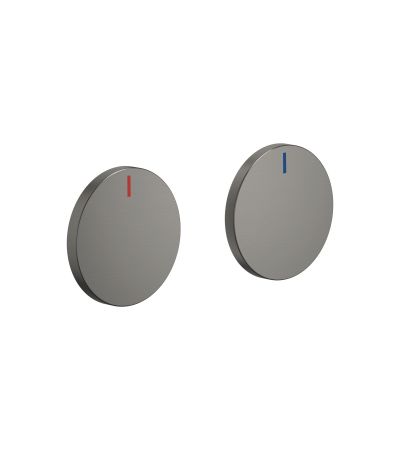 Dornbracht -CYO Handle insert set red & blue - Brushed Dark Platinum Brushed Dark Platinum