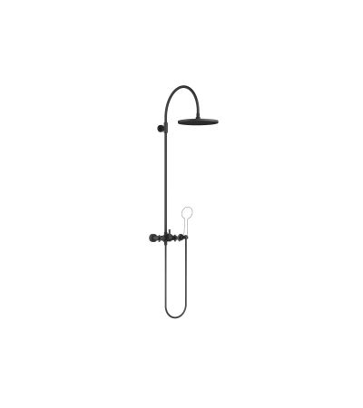 Dornbracht -TARA Showerpipe with shower mixer without hand shower 300 mm - Matte Black Matte Black
