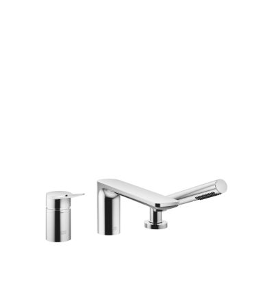 Dornbracht -LISSÉ Three-hole single-lever bath mixer for bath rim or tile edge installation - Chrome Chrome