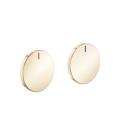 Dornbracht -CYO Handle insert set red & blue - Durabrass (23kt Gold) Durabrass (23kt Gold)